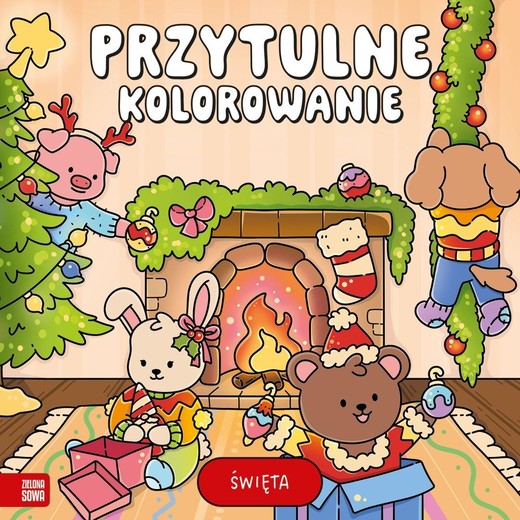 okładka Przytulne kolorowanie. Święta książka | Hryk Katsiaryna