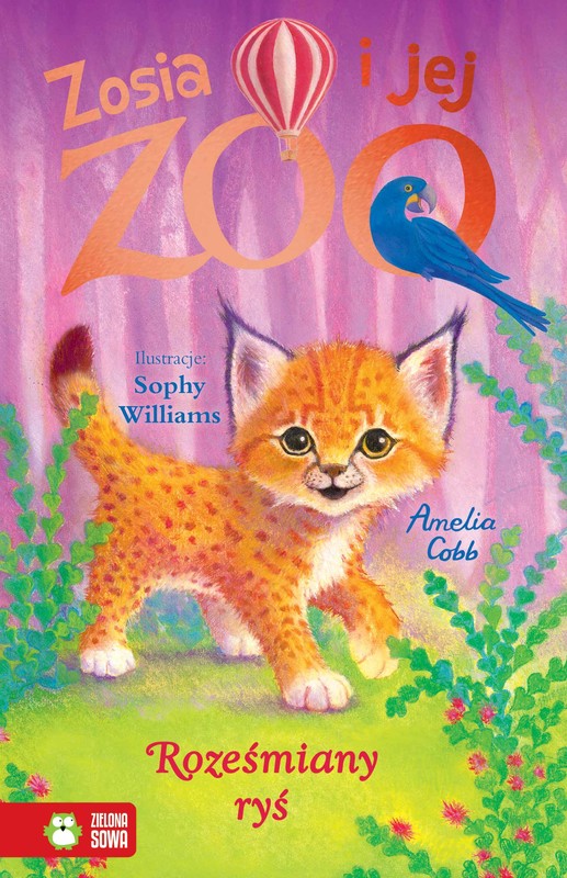 okładka Roześmiany ryś. Zosia i jej zoo książka | Amelia Cobb