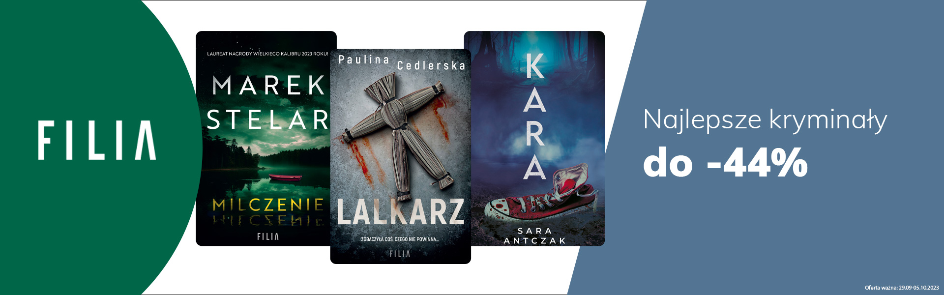 Grafika prowadzi do promocji: Kryminały Filii