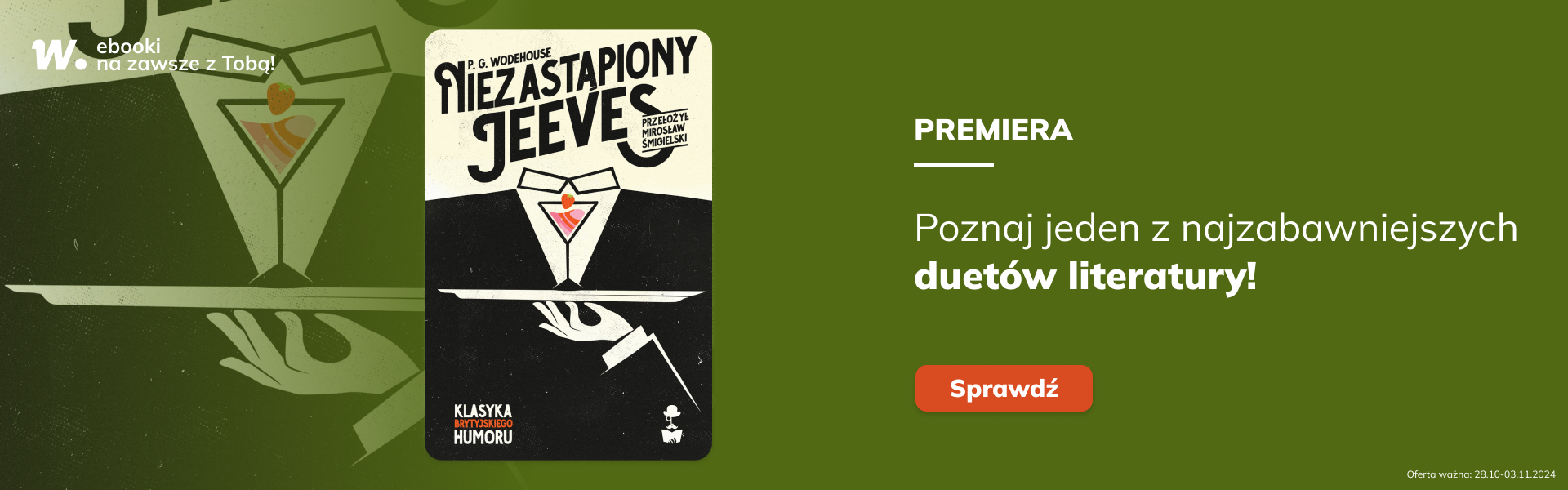 Grafika prowadzi do promocji: Niezastąpiony Jeeves - premiera