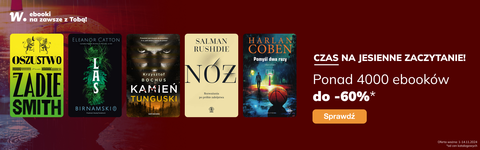 Grafika prowadzi do promocji: Czas na jesienne zaczytanie!