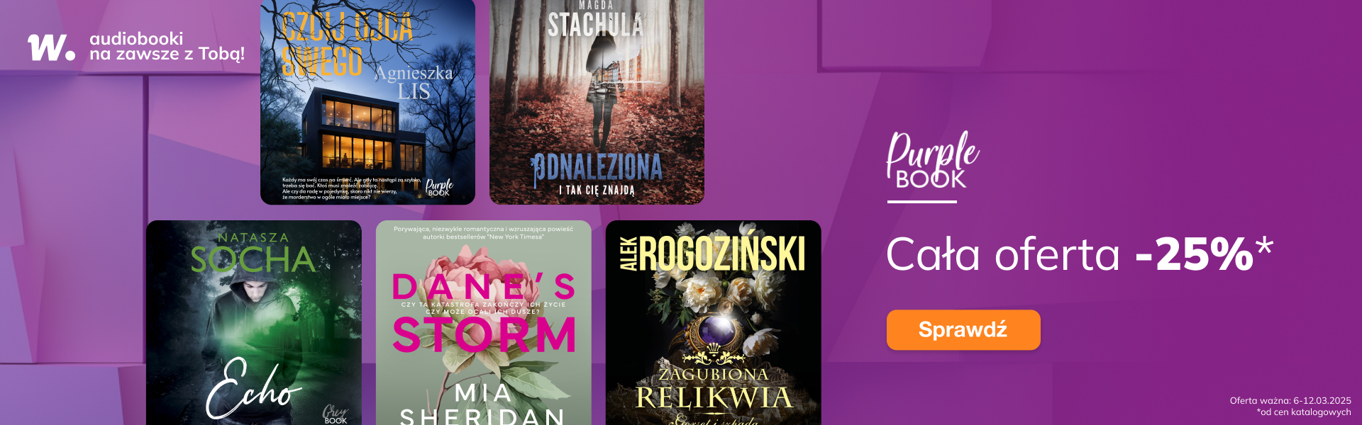 Grafika prowadzi do promocji: Purple Book. Cała oferta -25%