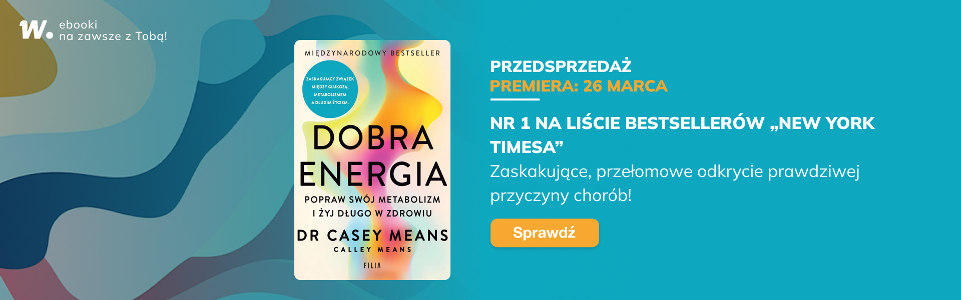Grafika prowadzi do promocji: Dobra energia - przedsprzedaż