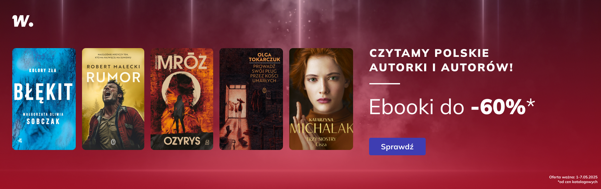 Grafika prowadzi do promocji: Czytamy polskie Autorki i Autorów!