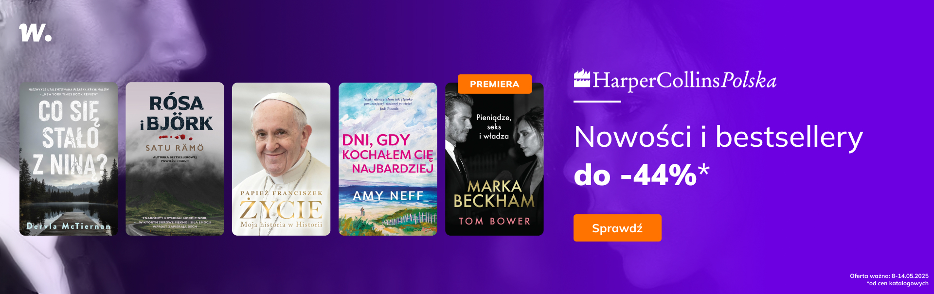 Grafika prowadzi do promocji: Harper Collins: nowości i bestsellery do -44%