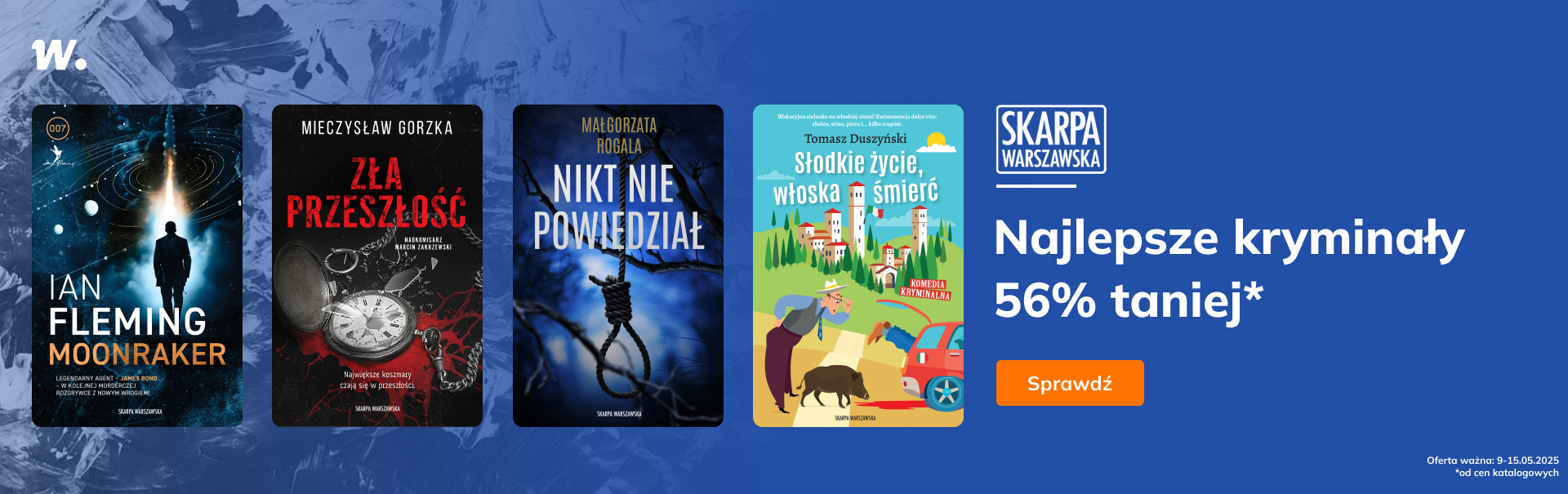 Grafika prowadzi do promocji: Najlepsze kryminały 56% taniej