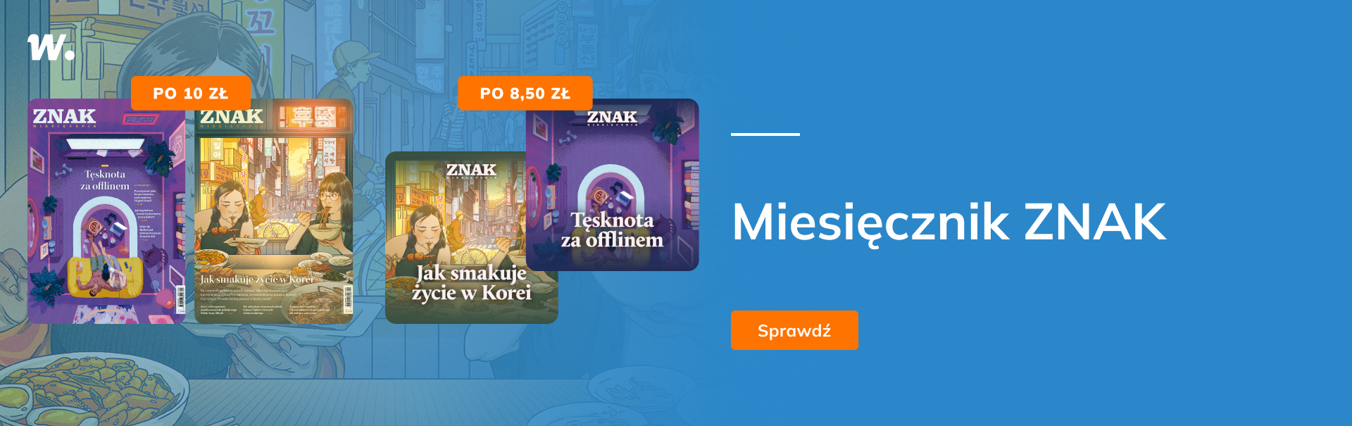 Grafika prowadzi do promocji: Miesięcznik ZNAK