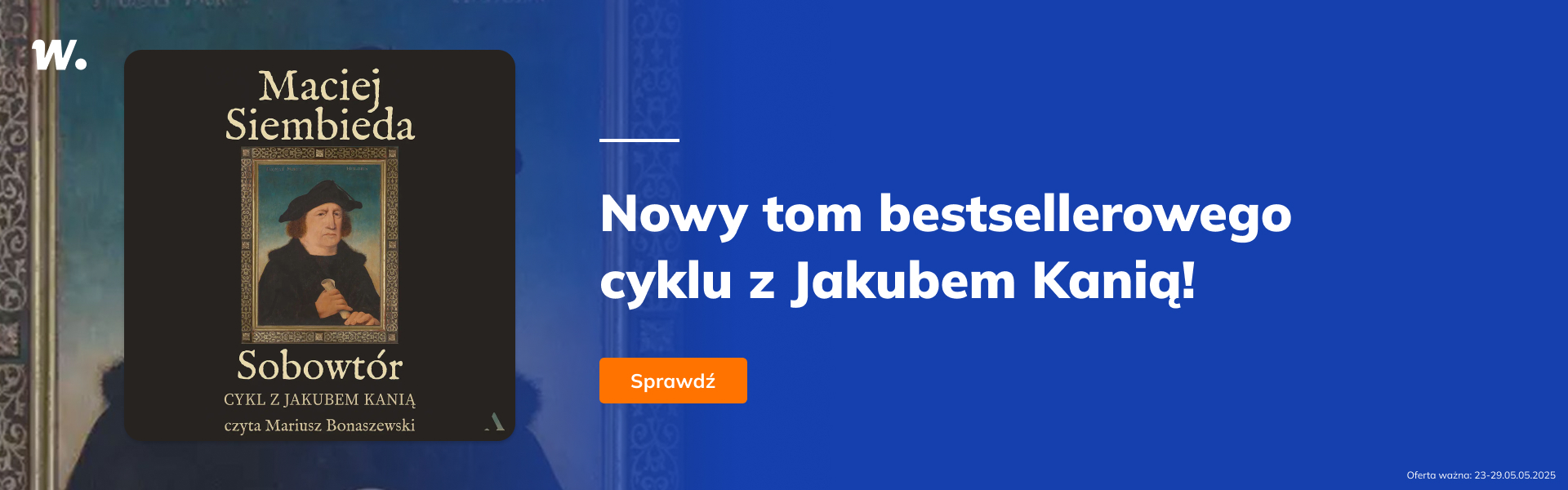 Grafika prowadzi do promocji: Audiobooki Macieja Siembiedy