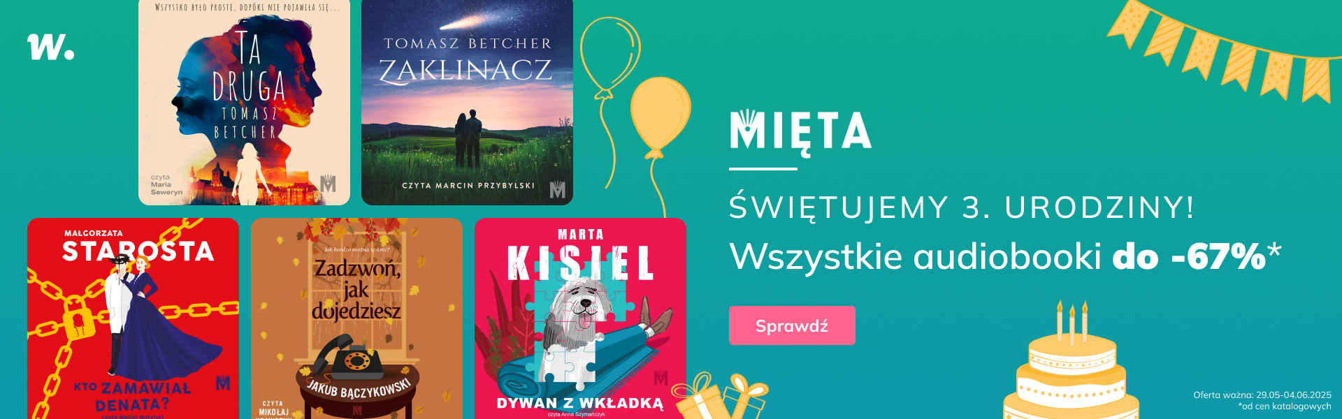 Grafika prowadzi do promocji: Świętujemy 3. urodziny Wydawnictwa Mięta!