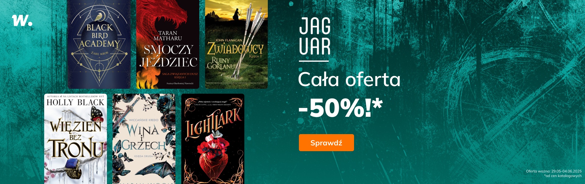 Grafika prowadzi do promocji: Wydawnictwo Jaguar: cała oferta -50%