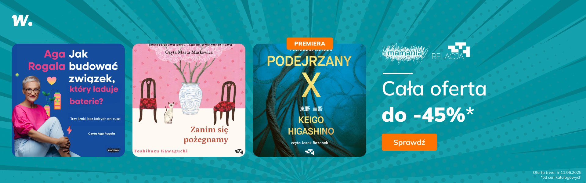 Grafika prowadzi do promocji: Grupa Wydawnicza Relacja i Mamania. Cała oferta do -45%!