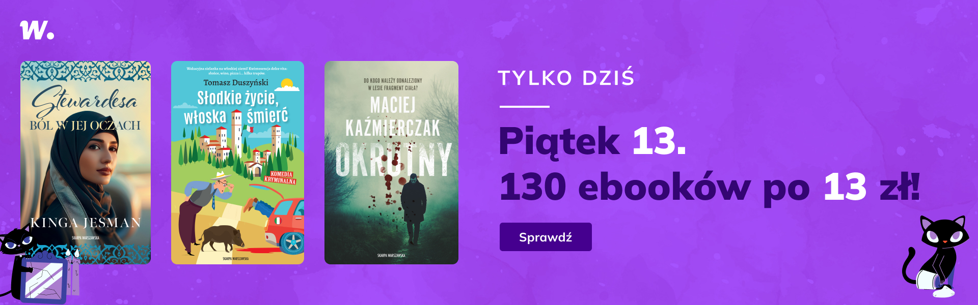 Grafika prowadzi do promocji: Piątek 13. 130 ebooków po 13 zł