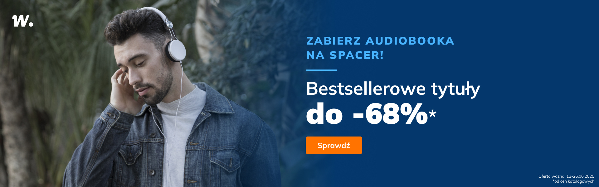 Grafika prowadzi do promocji: Weź audiobooka na spacer