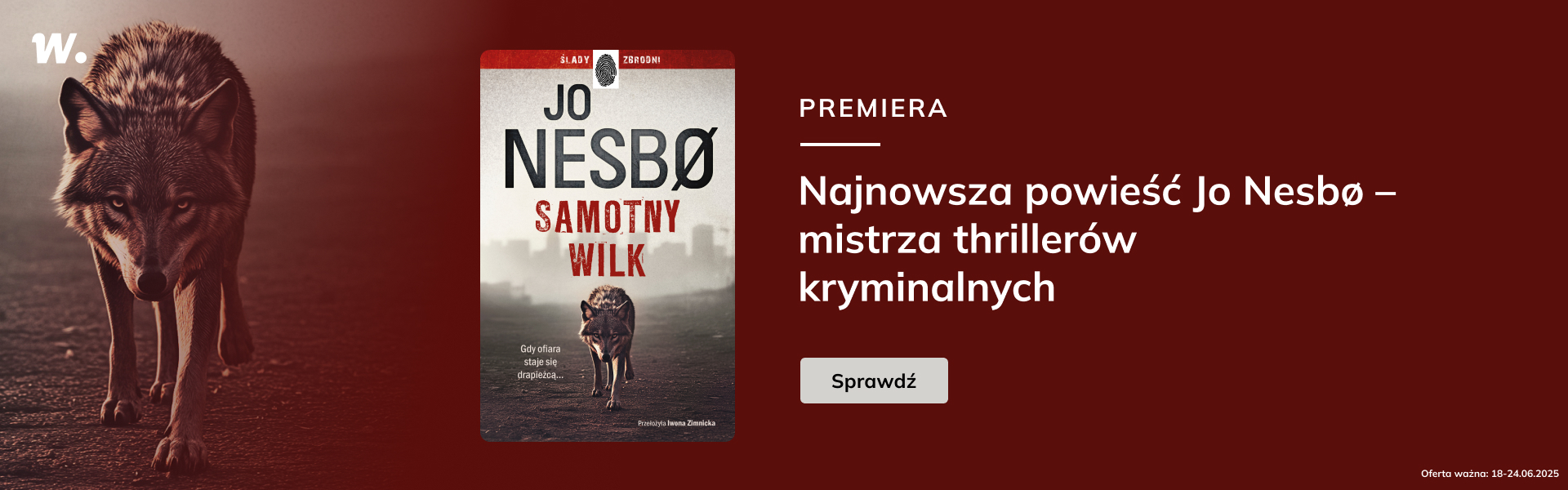 Grafika prowadzi do promocji: "Samotny wilk" Jo Nesbø - premiera