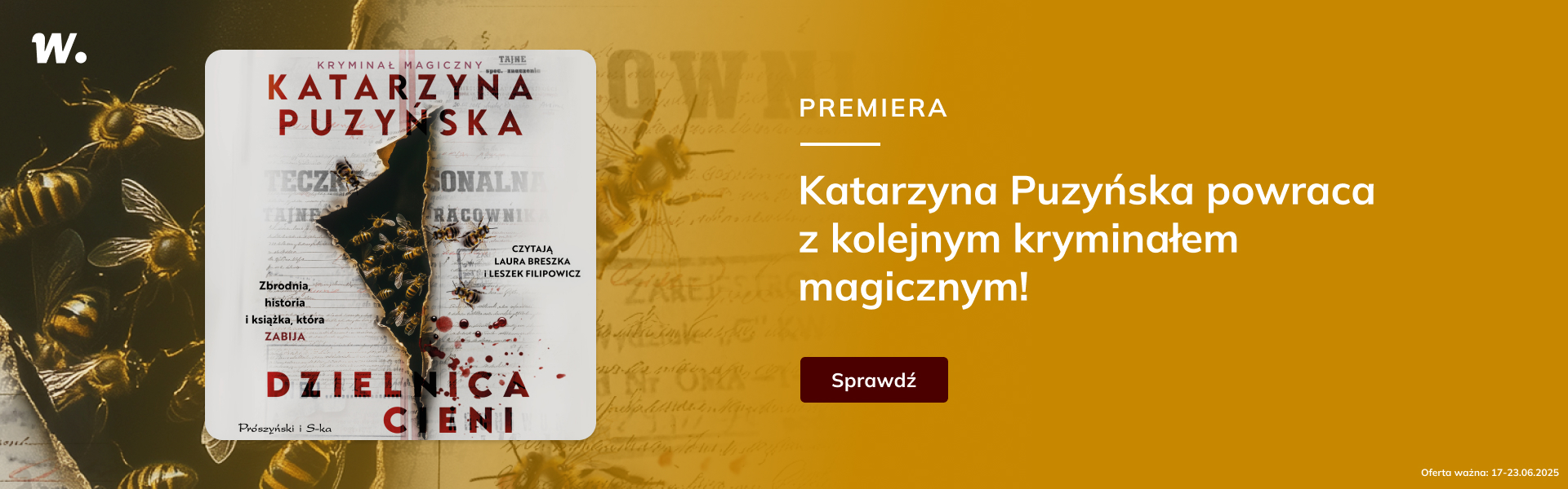 Grafika prowadzi do promocji: Dzielnica cieni - premiera audiobooka