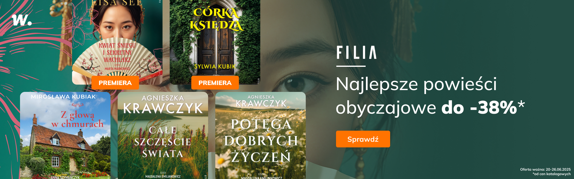 Grafika prowadzi do promocji: Filia. Powieści obyczajowe do -38%*