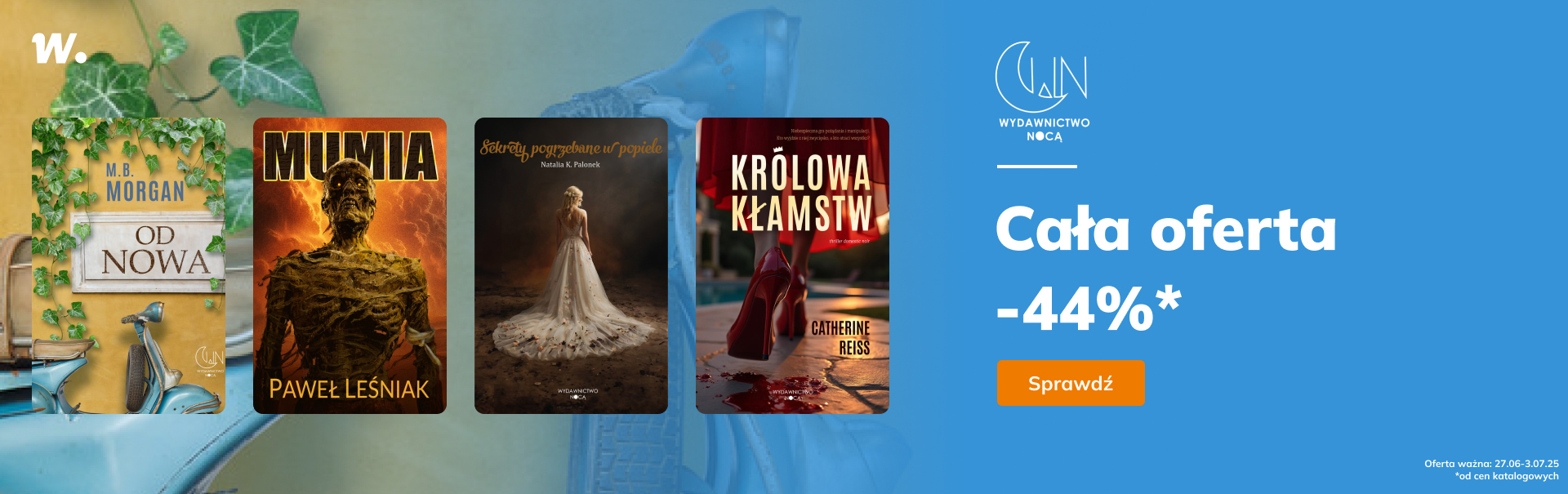 Grafika prowadzi do promocji: Wydawnictwo Nocą -44%