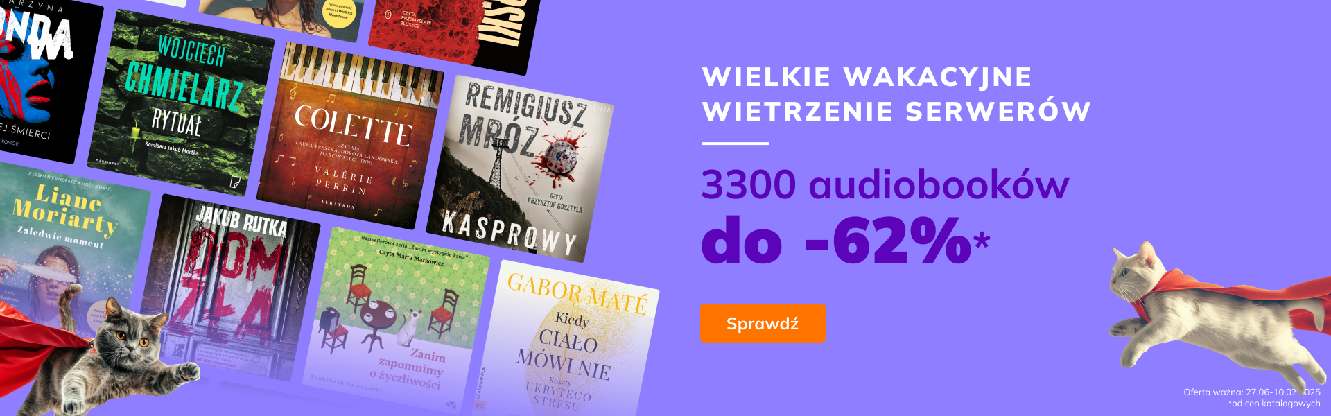 Grafika prowadzi do promocji: Wielkie Wakacyjne Wietrzenie Serwerów - audiobooki