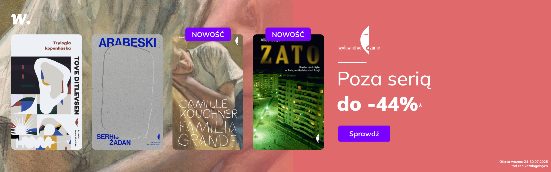 Grafika prowadzi do promocji: Czarne: POZA SERIĄ do -44%