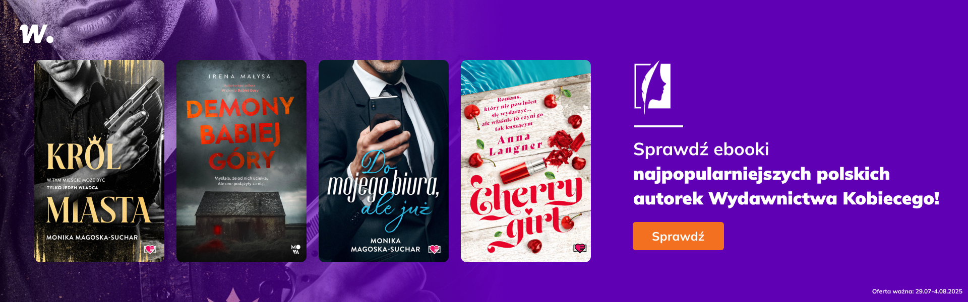 Grafika prowadzi do promocji: Ebooki najpopularniejszych polskich autorek Wydawnictwa Kobiecego