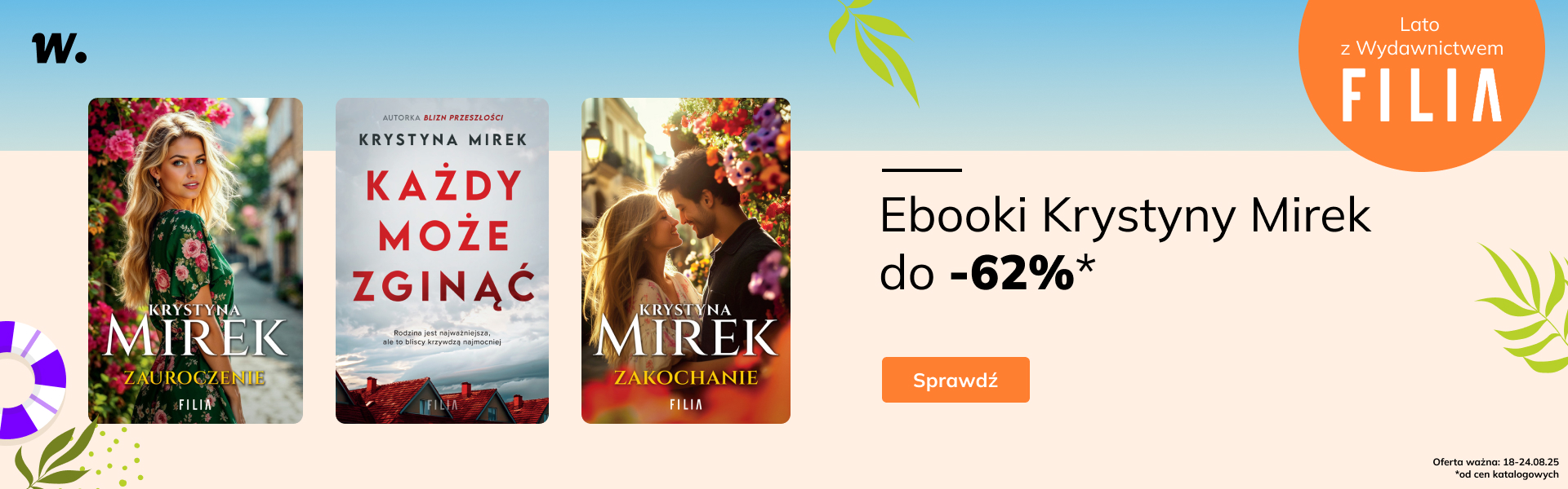 Grafika prowadzi do promocji: Ebooki Krystyny Mirek do -62%