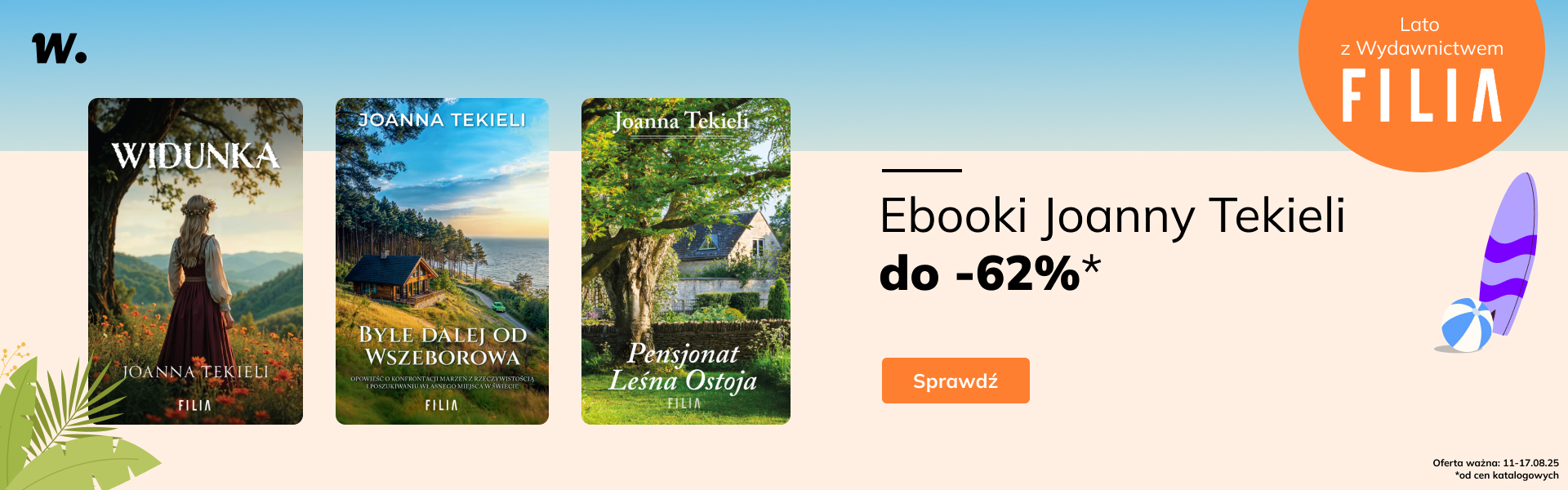 Grafika prowadzi do promocji: Ebooki Joanny Tekieli do -62%