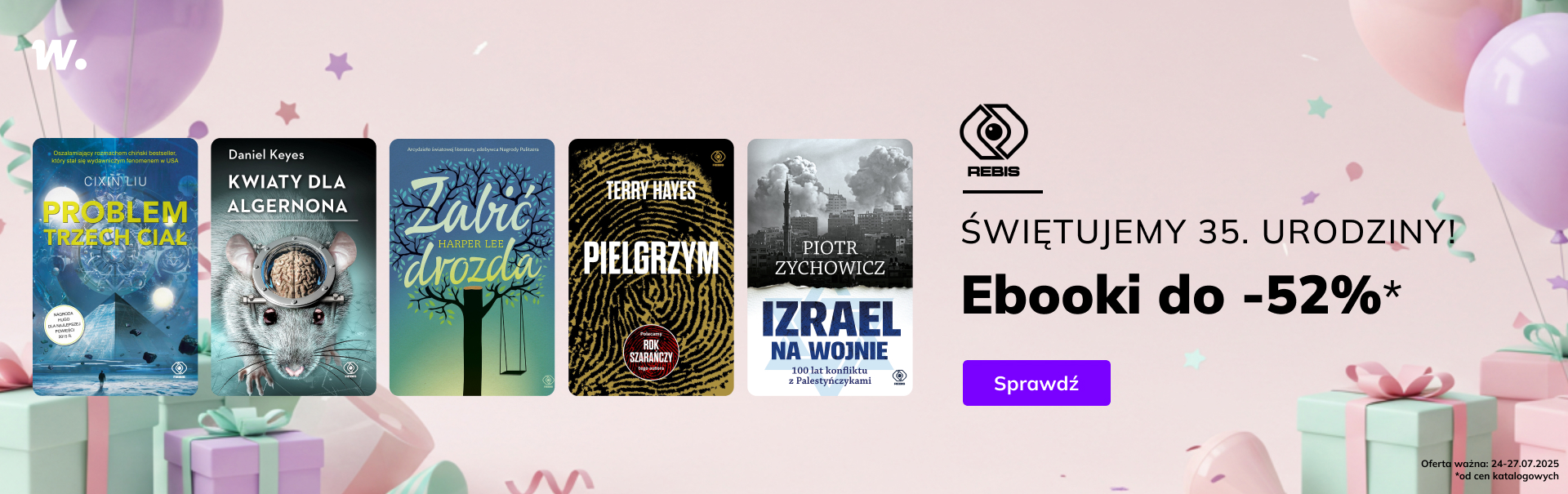 Grafika prowadzi do promocji: Rebis do -52%
