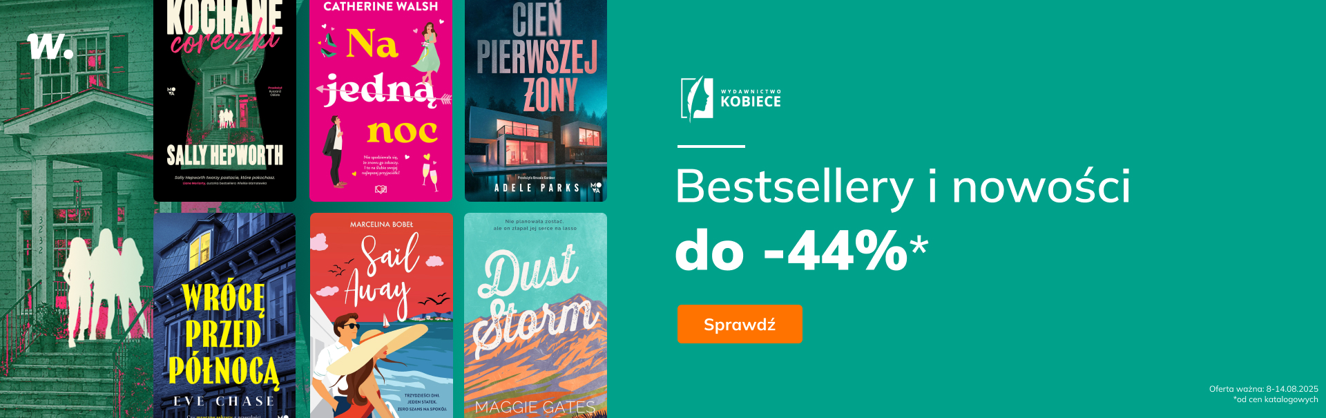 Grafika prowadzi do promocji: Wydawnictwo Kobiece: bestsellery i nowości do -44%