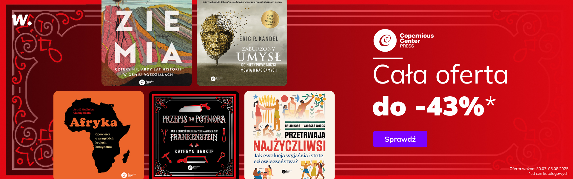 Grafika prowadzi do promocji: Copernicus Center Press. Cała oferta -43%*
