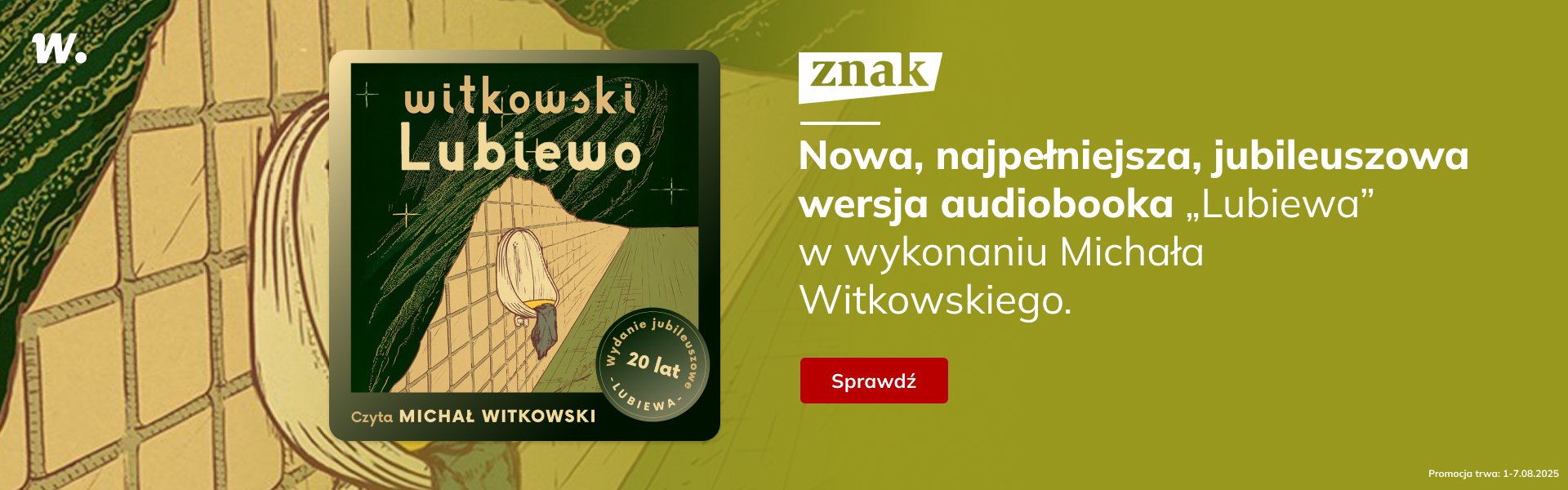 Grafika prowadzi do promocji: Audiobooki Michała Witkowskiego