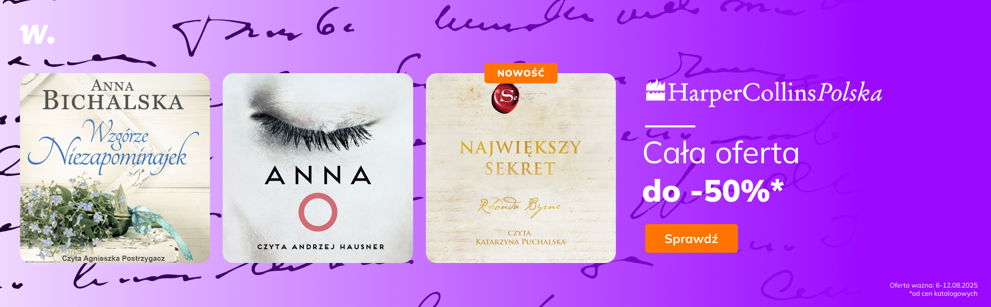 Grafika prowadzi do promocji: Harper Collins Polska. Cała oferta do -50%