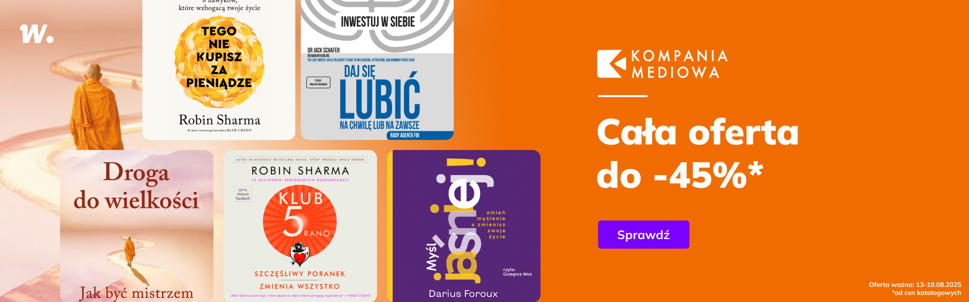 Grafika prowadzi do promocji: Cała oferta Wydawnictwa Kompania Mediowa do -45%