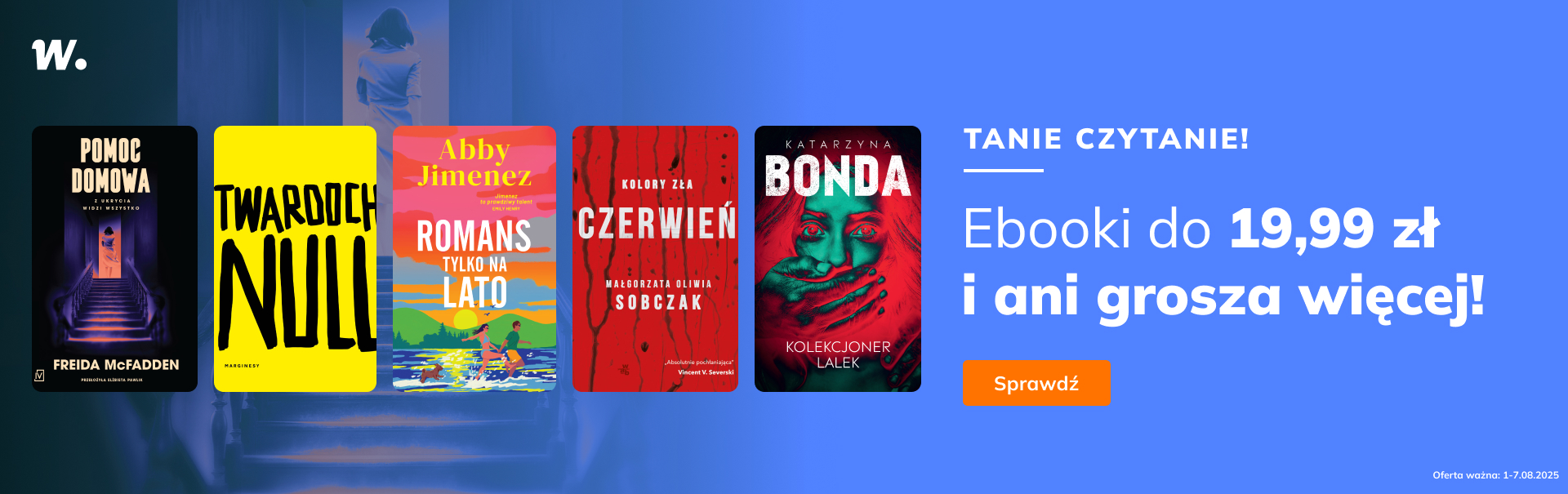 Grafika prowadzi do promocji: Ebooki do 19,99 zł