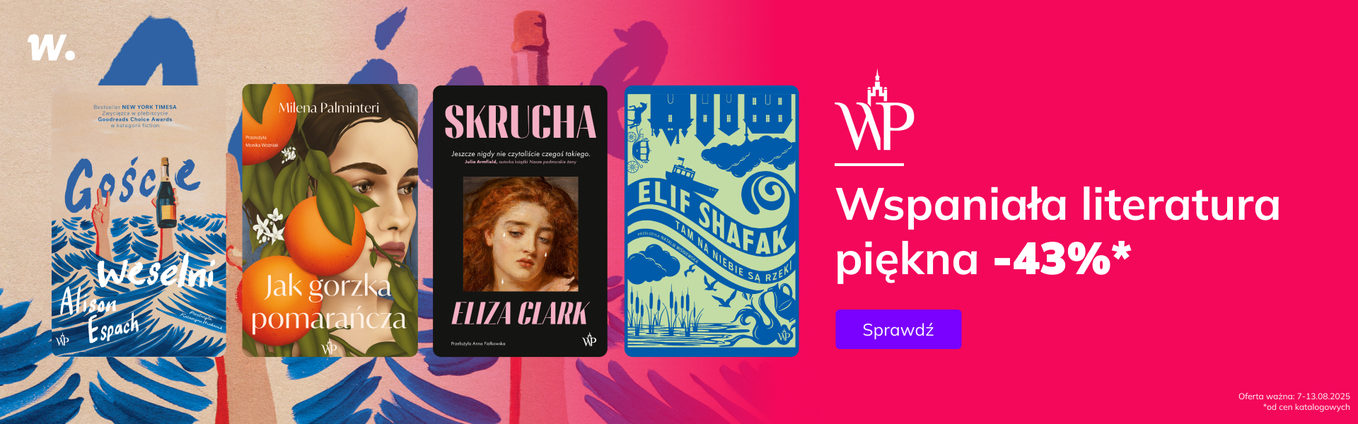 Grafika prowadzi do promocji: Literatura piękna od Wydawnictwa Poznańskiego