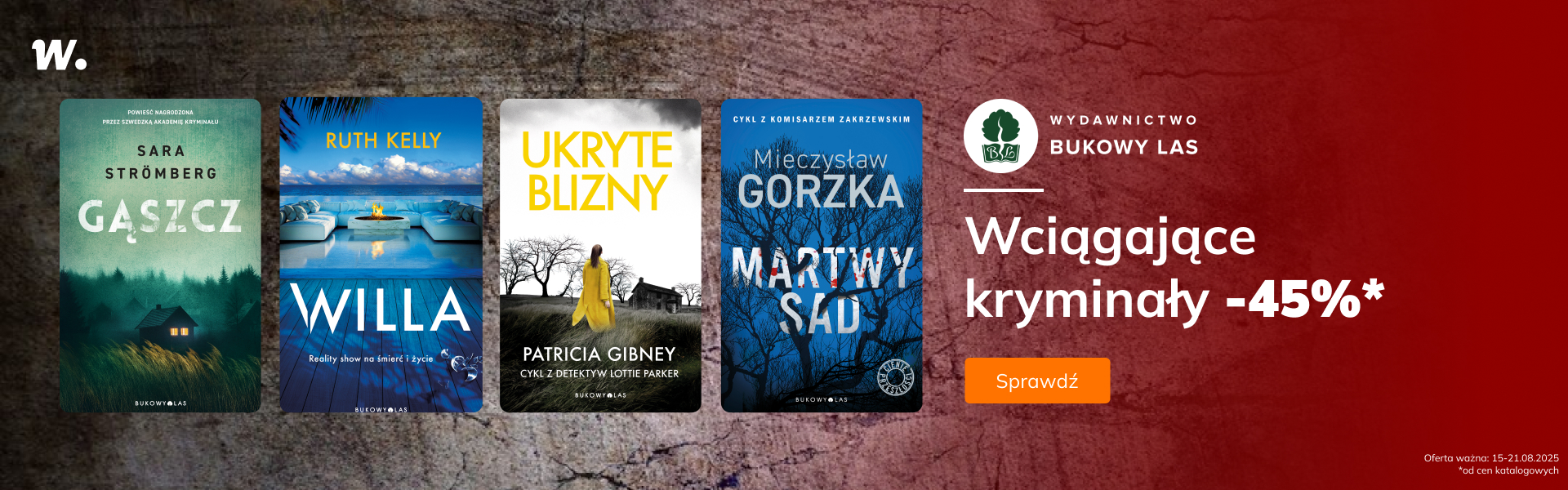 Grafika prowadzi do promocji: Kryminały od Bukowego Lasu