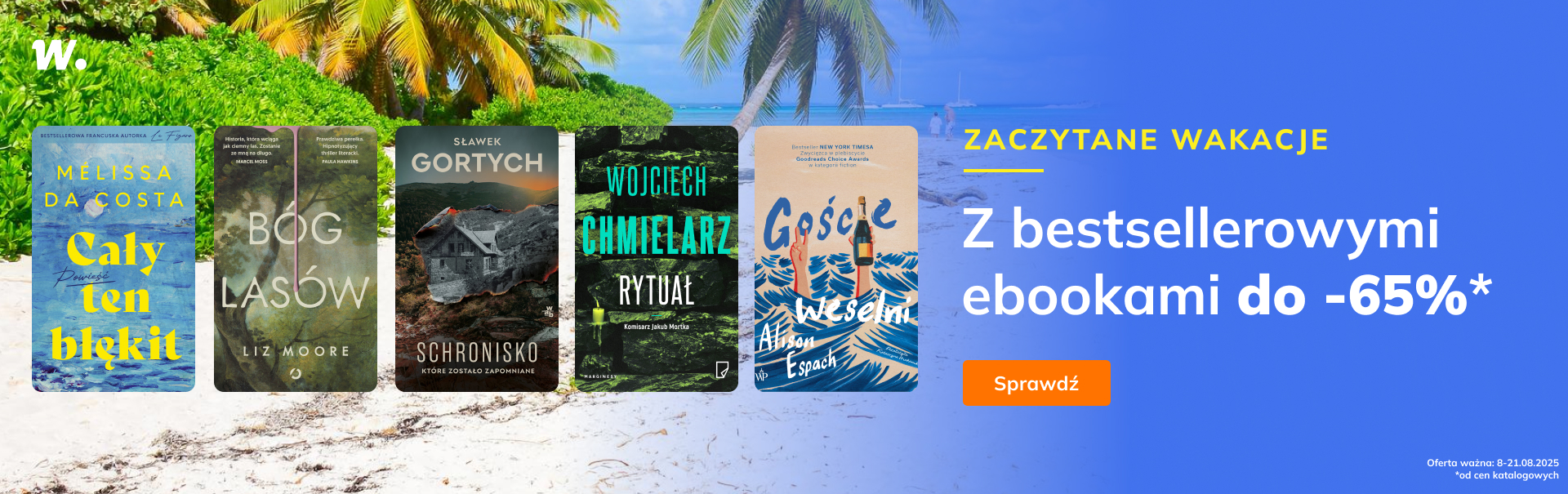 Grafika prowadzi do promocji: Zaczytane wakacje z ebookami do -65%