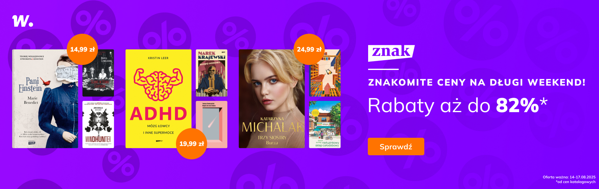 Grafika prowadzi do promocji: ZNAK w ZNAKomitych cenach!