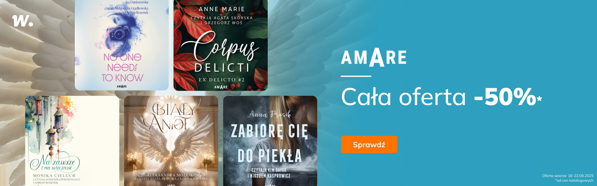Grafika prowadzi do promocji: Cała oferta Amare -50%*