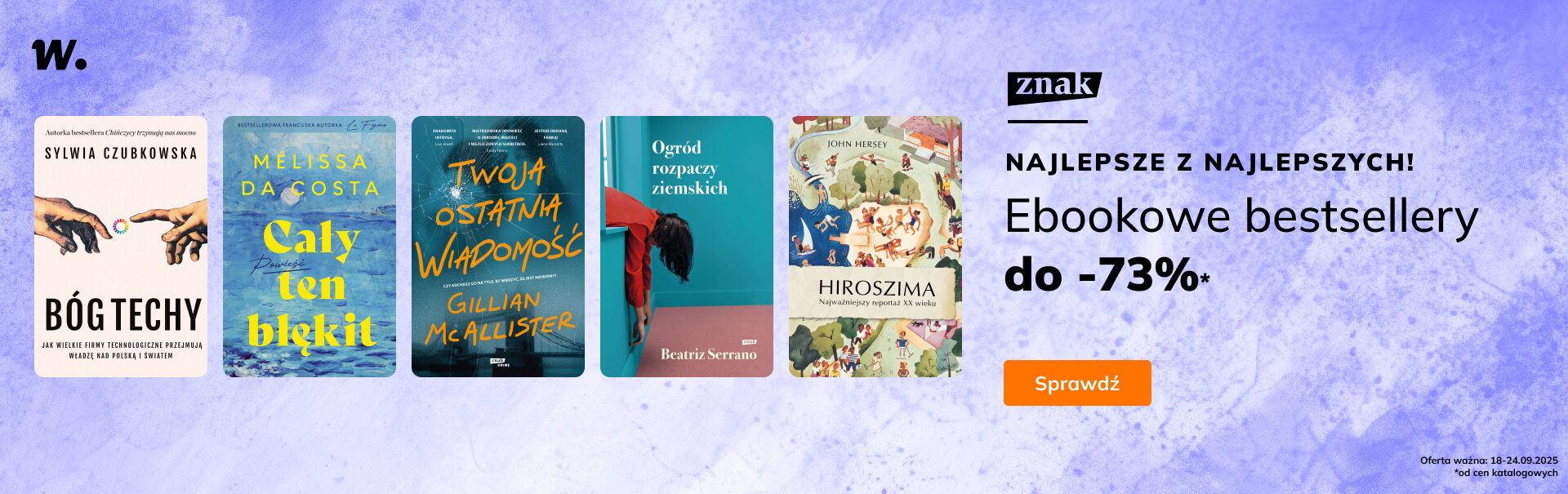 Grafika prowadzi do promocji: Bestsellery Znaku do -63%*