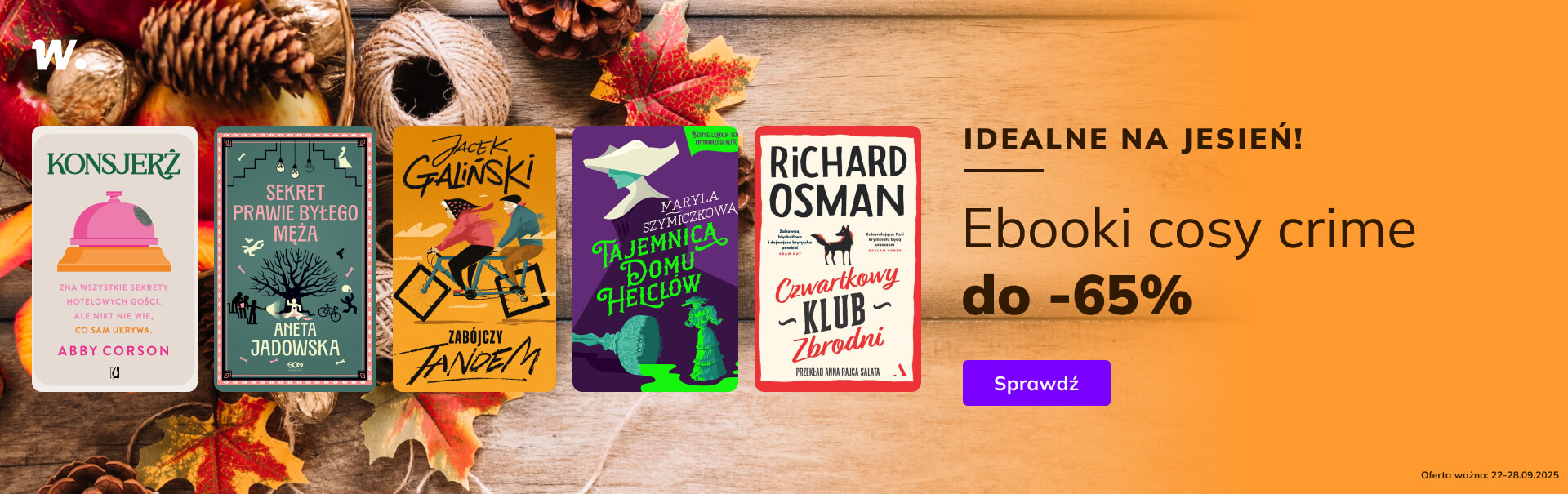 Grafika prowadzi do promocji: Idealne na jesień? Cosy crime!