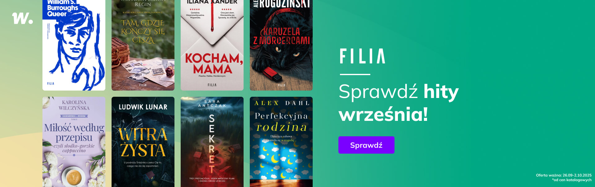 Grafika prowadzi do promocji: Wydawnictwo Filia - hity września