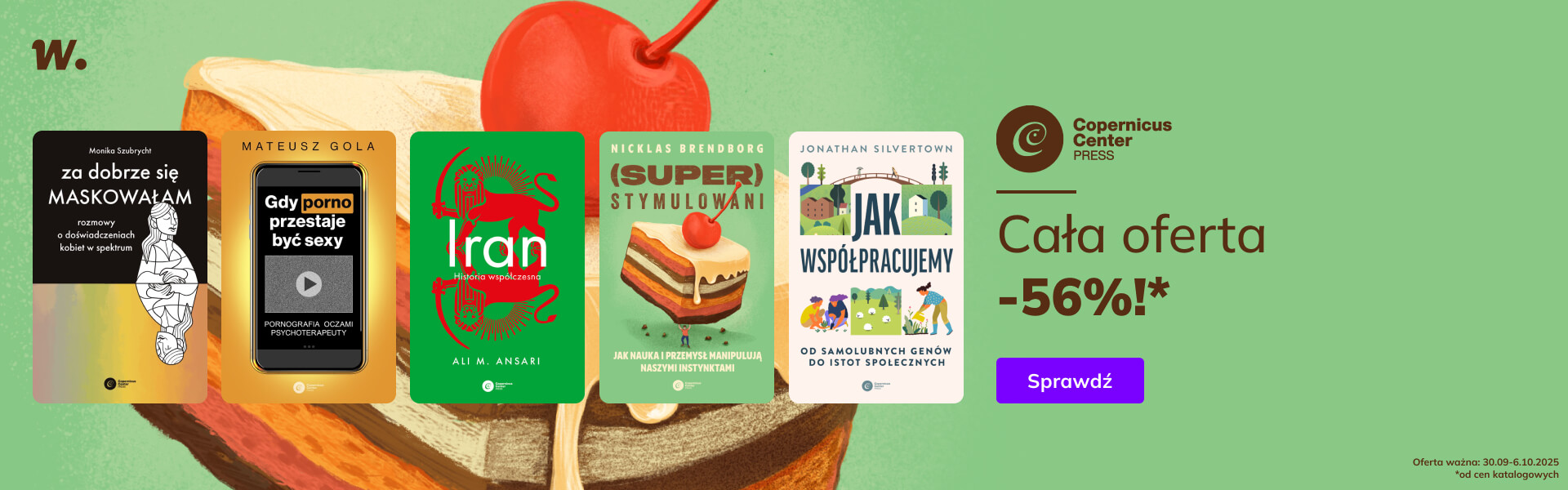 Grafika prowadzi do promocji: Copernicus Center Press: cała oferta -56%