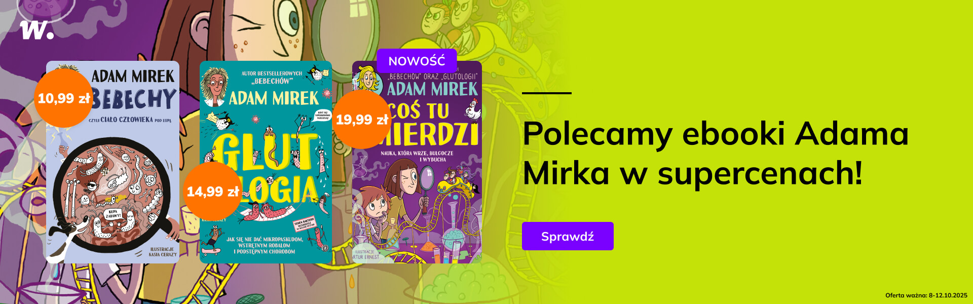 Grafika prowadzi do promocji: Ebooki Adama Mirka w supercenach