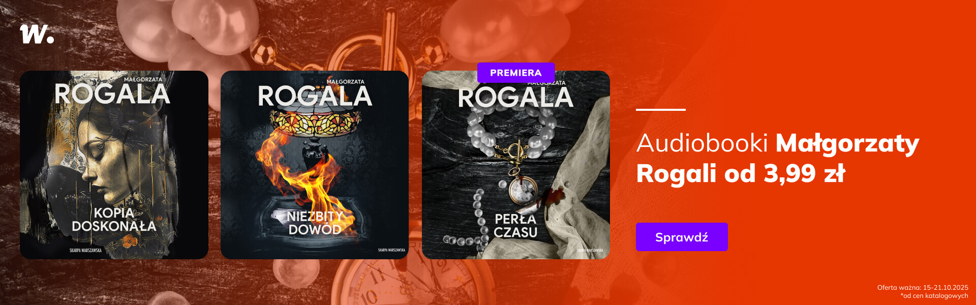 Grafika prowadzi do promocji: Audiobooki Małgorzaty Rogali od 3,99 zł