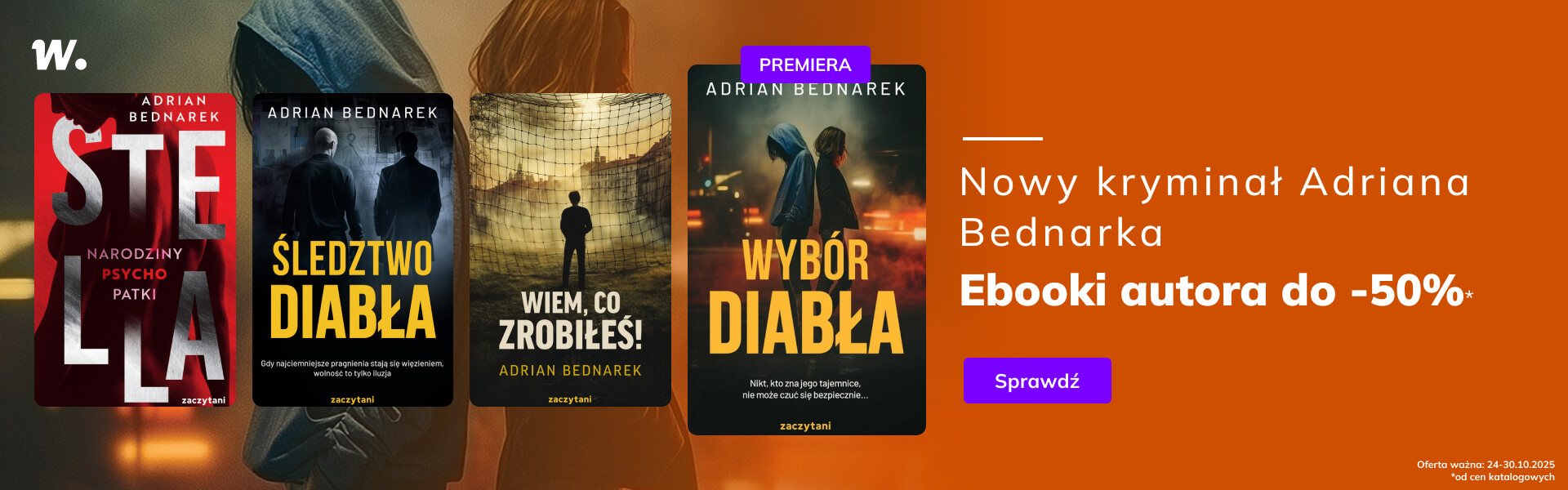 Grafika prowadzi do promocji: Ebooki Adriana Bednarka do -50%