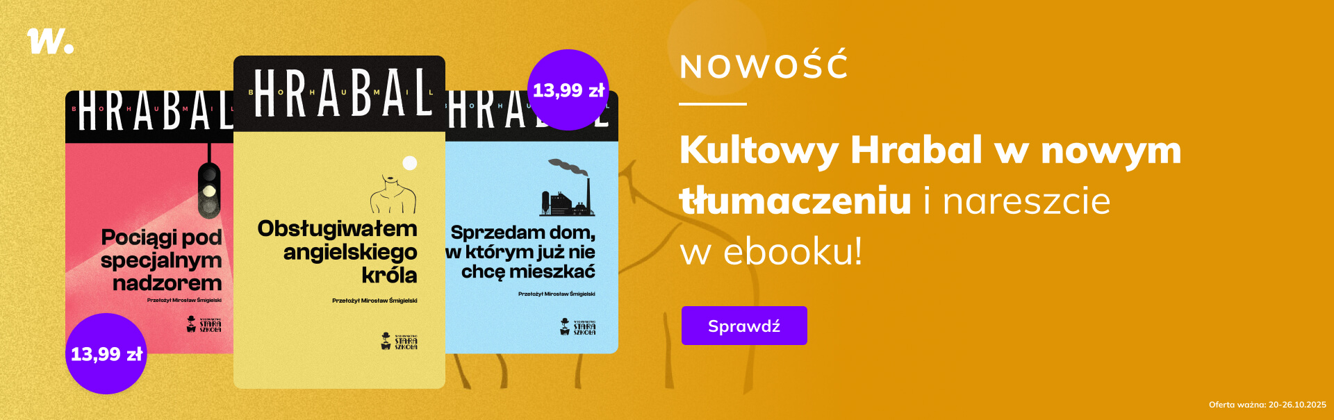 Grafika prowadzi do promocji: Ebooki  Bohumila Hrabala