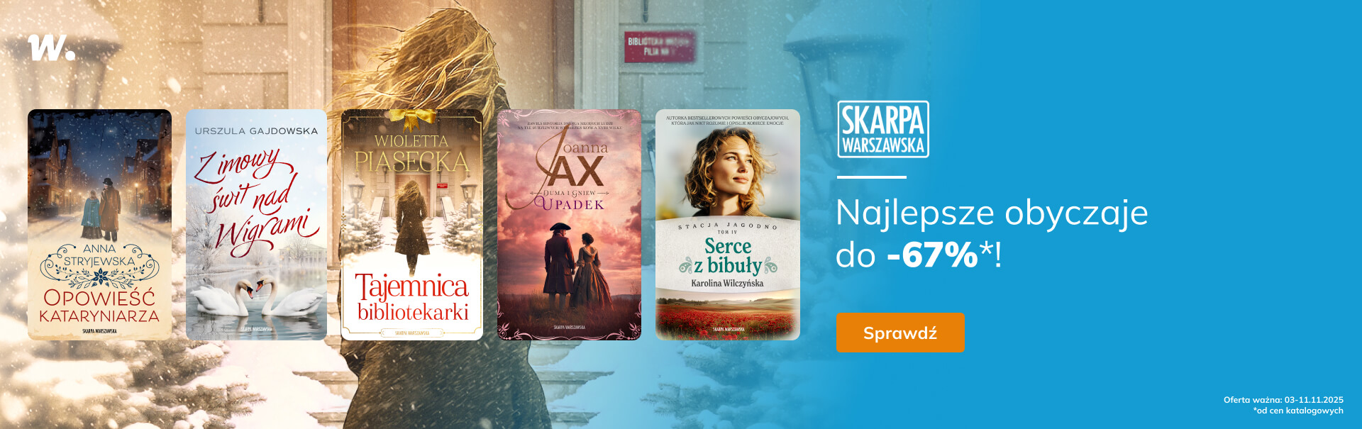 Grafika prowadzi do promocji: Obyczaj od Skarpy Warszawskiej do -67%