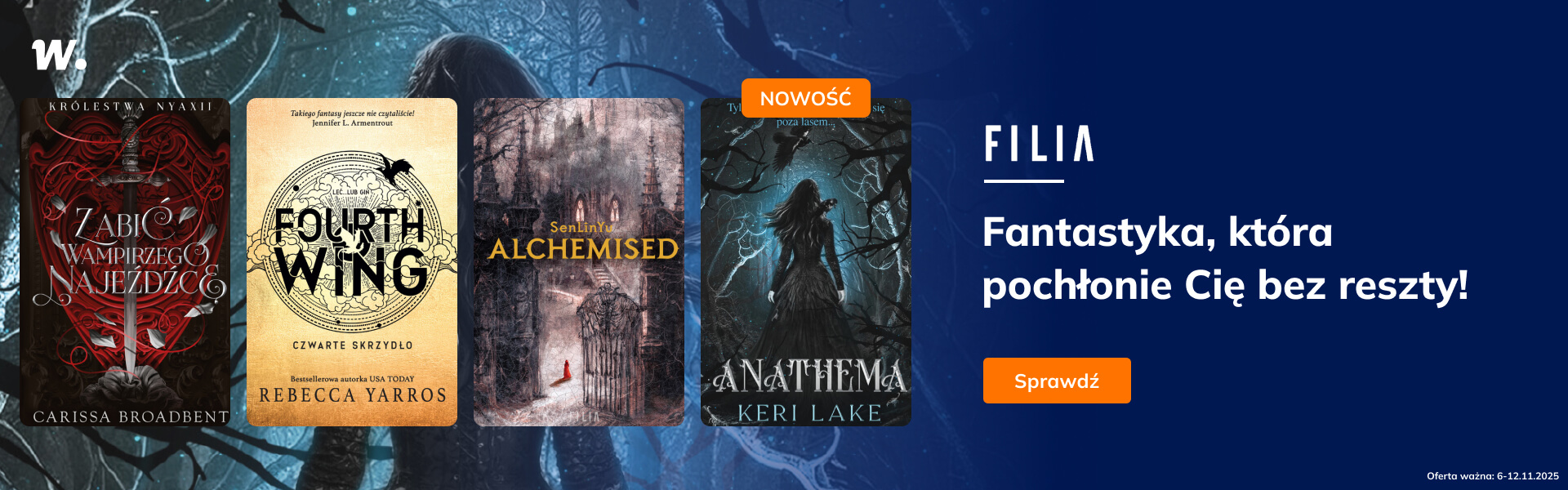 Grafika prowadzi do promocji: Filia: fantastyka, która pochłonie Cię bez reszty!