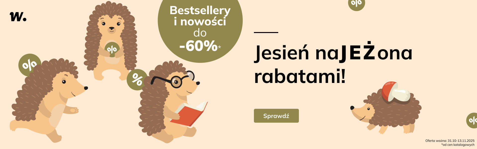 Grafika prowadzi do promocji: Jesień naJEŻona rabatami!