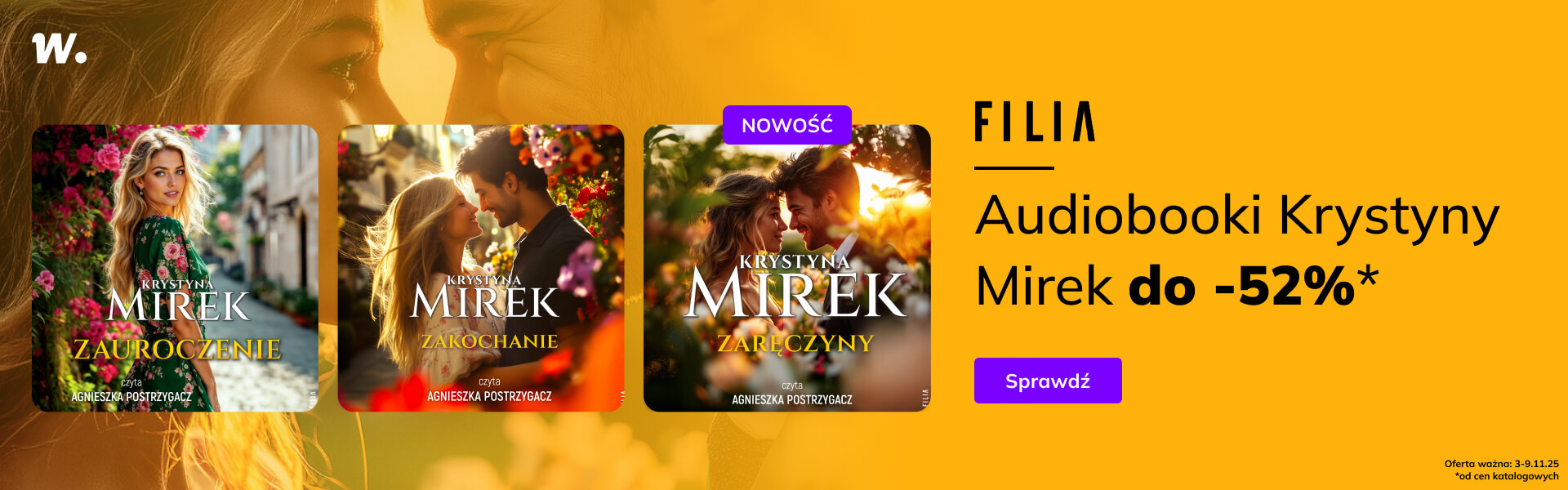 Grafika prowadzi do promocji: Audiobooki Krystyny Mirek do -52%*